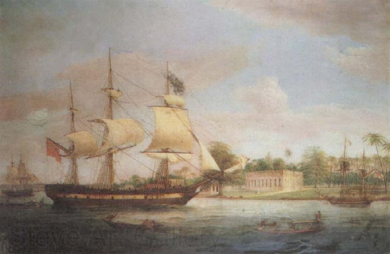 Thomas Whitcombe Approaching Calcutta France oil painting art